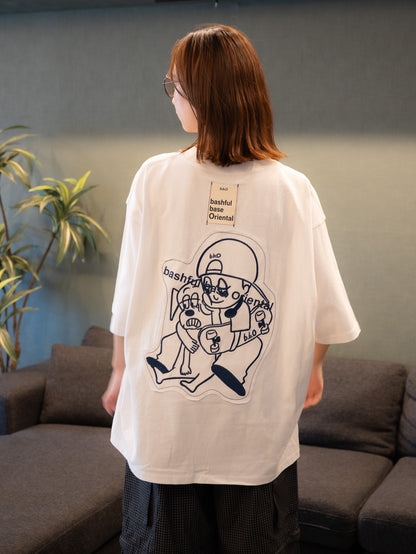 【bbO】オーバーサイズバッシュフルくんパッチT
