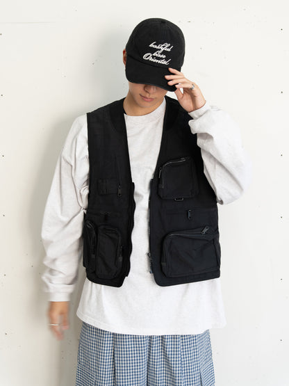 【bbO】ユーティリティマルチポケットナイロンベスト