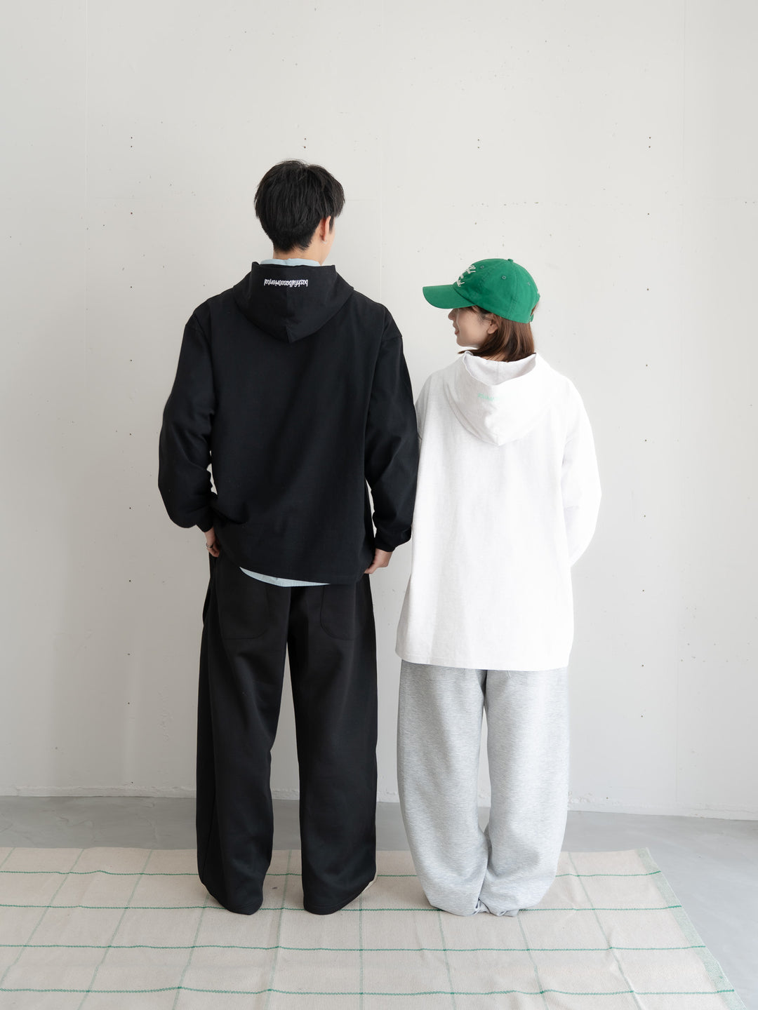 【bbO】デザインスウェットカーブパンツ