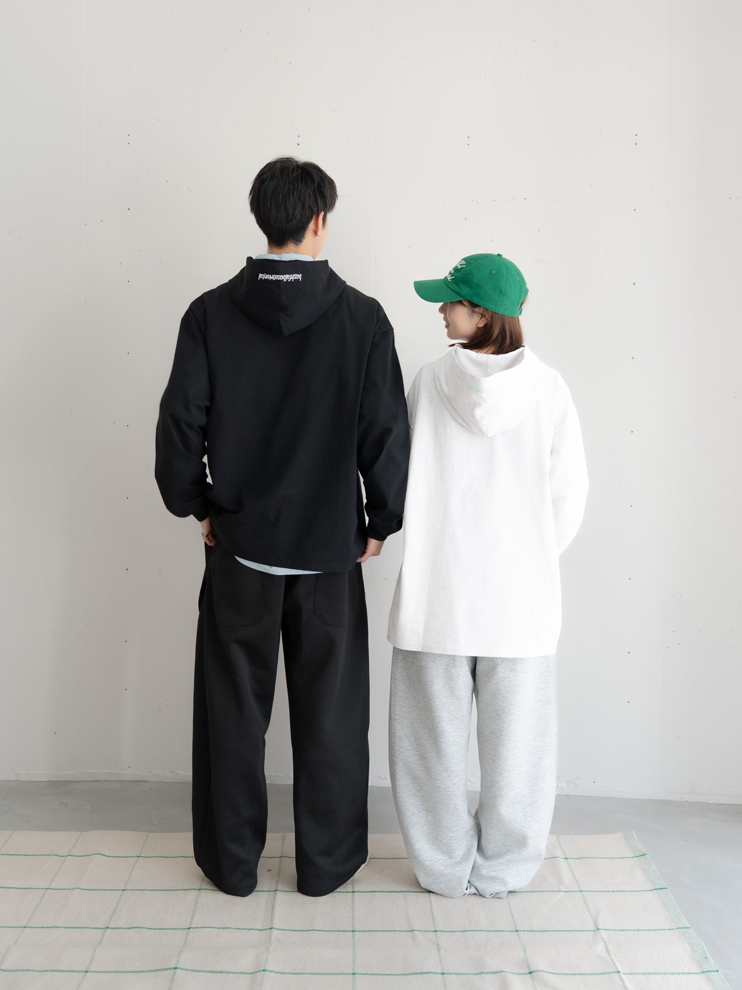 【bbO】デザインスウェットカーブパンツ