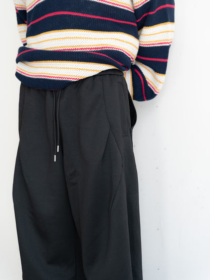 【bbO】デザインスウェットカーブパンツ