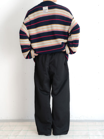 【bbO】デザインスウェットカーブパンツ