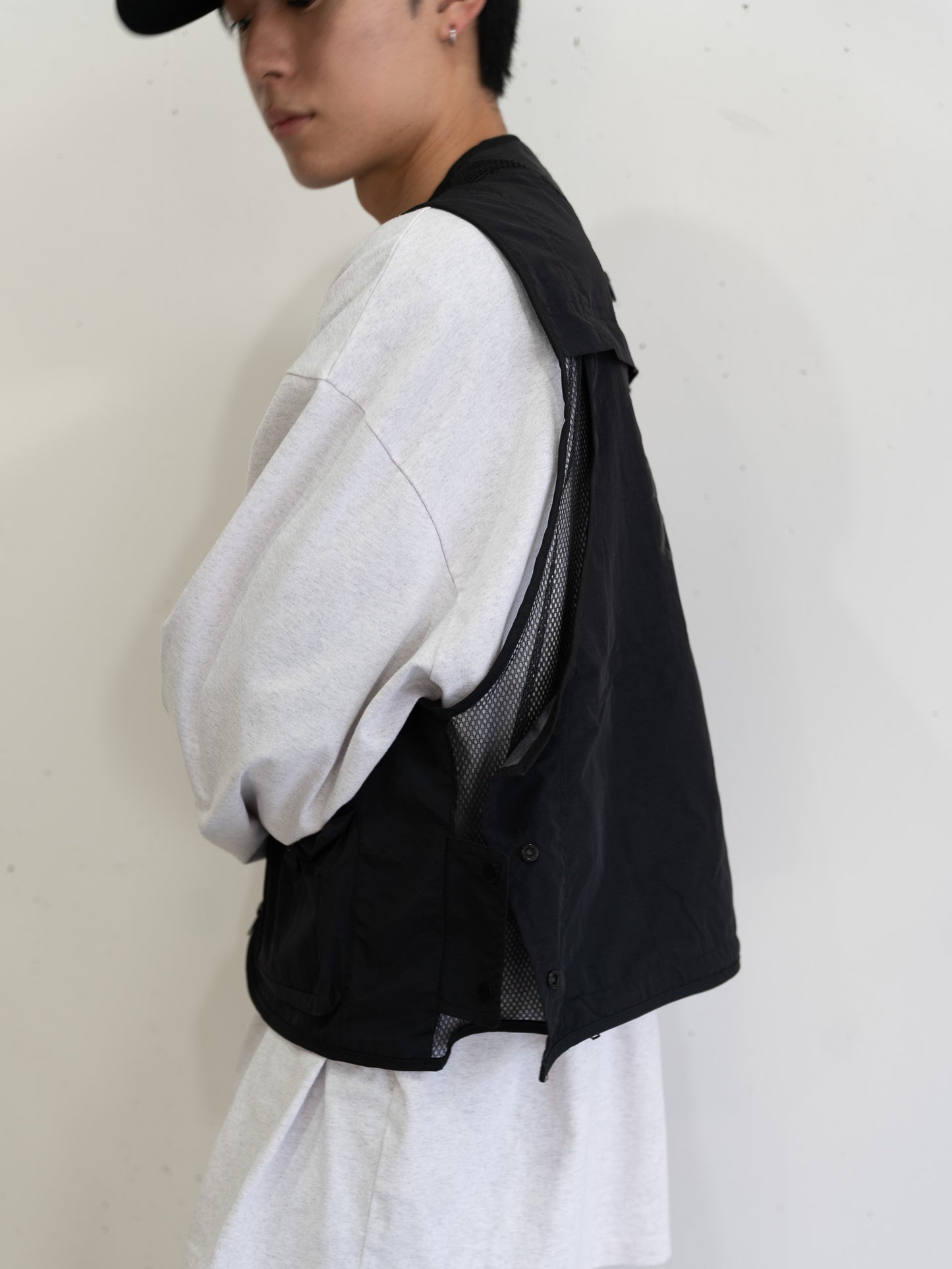 【bbO】ユーティリティマルチポケットナイロンベスト