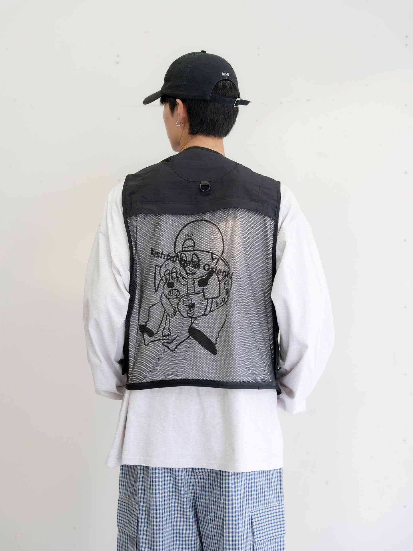 [一部予約/SET]ユーティリティマルチポケットナイロンベスト+チェック柄2WAYカーゴポケットパンツ(2set)