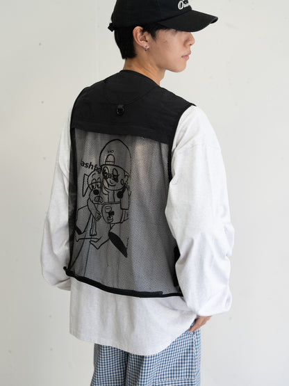 【bbO】ユーティリティマルチポケットナイロンベスト