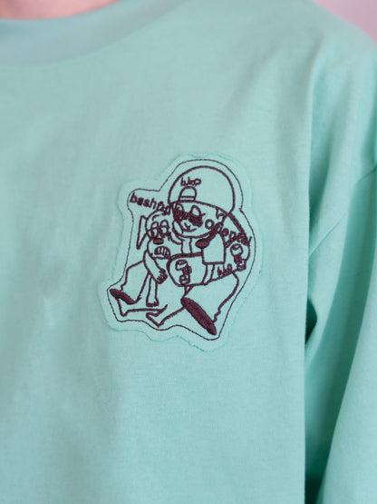 【bbO】オーバーサイズバッシュフルくんパッチT