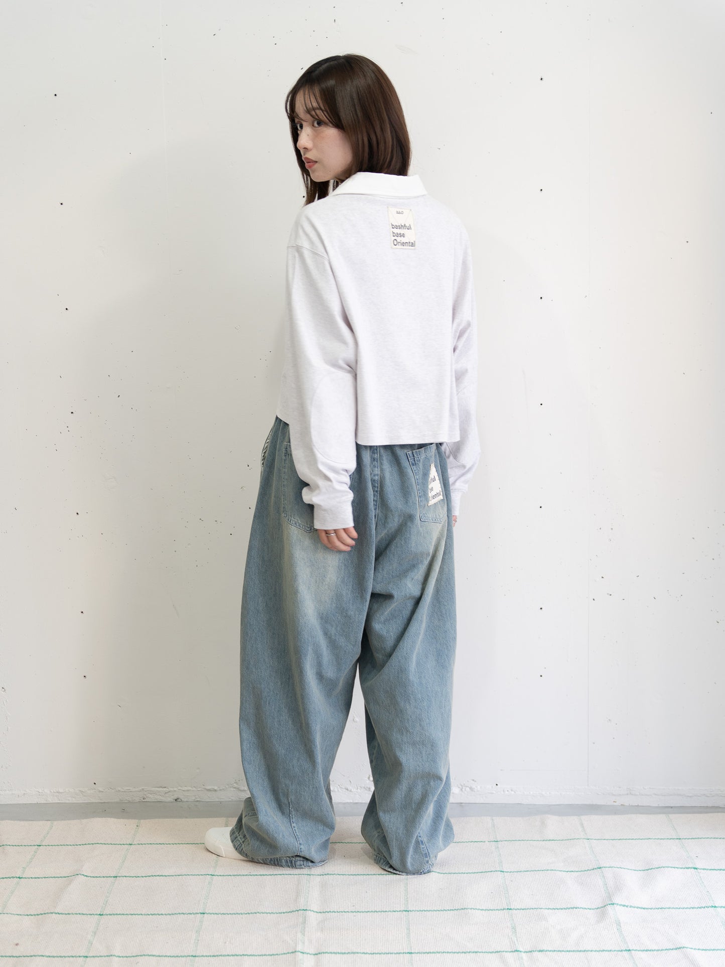 【bbO】イージーコクーンワイドデニムパンツ