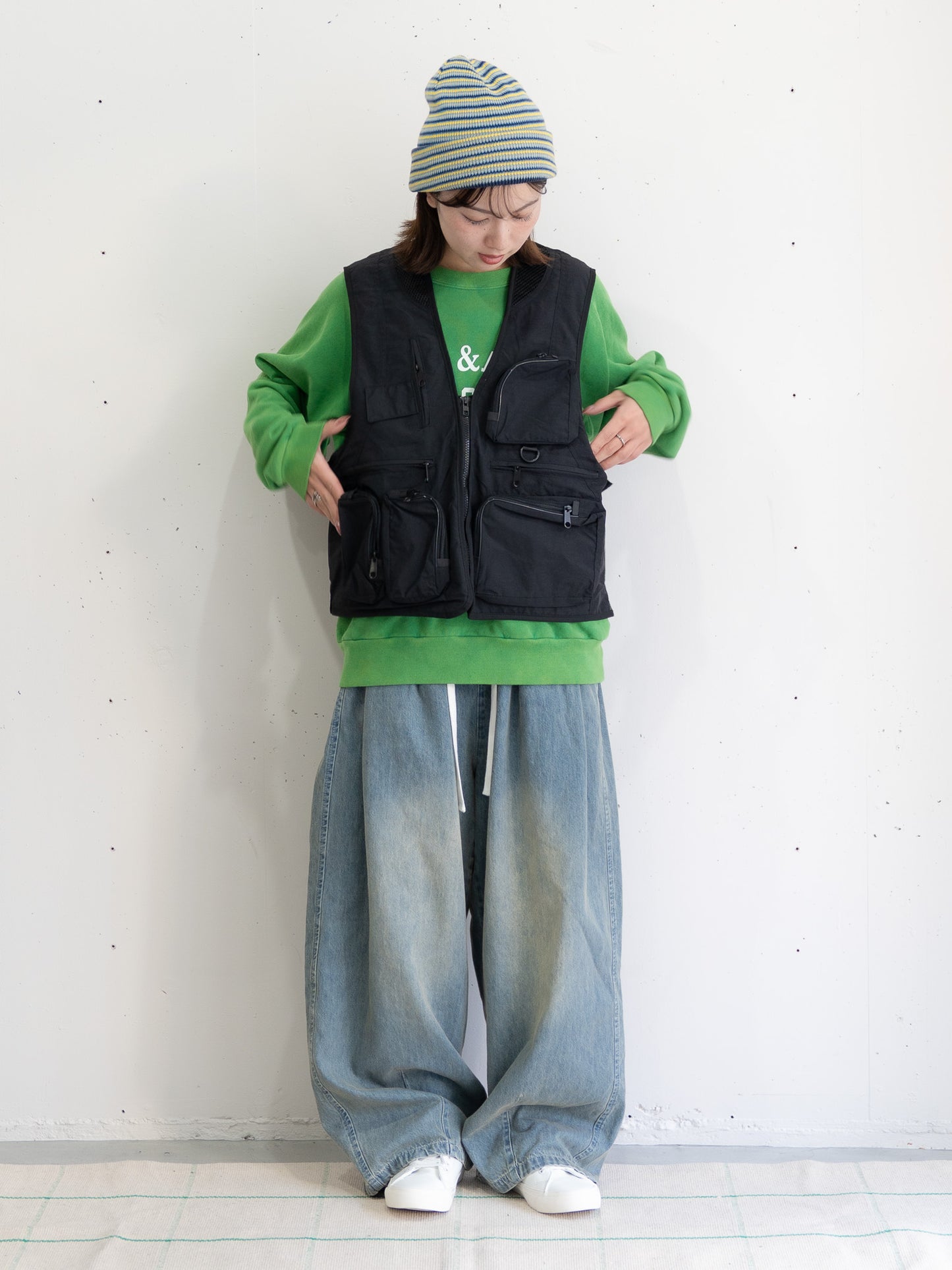 【bbO】ユーティリティマルチポケットナイロンベスト