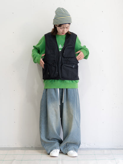 【bbO】ユーティリティマルチポケットナイロンベスト