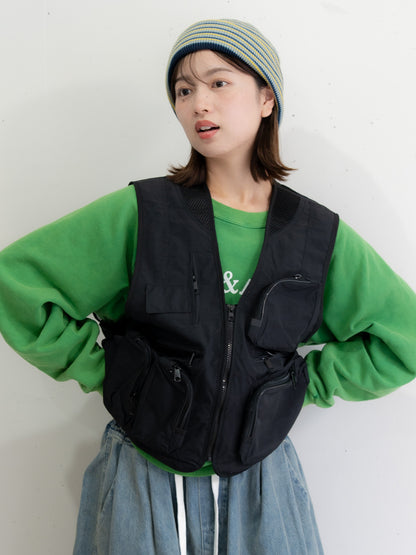 【bbO】ユーティリティマルチポケットナイロンベスト