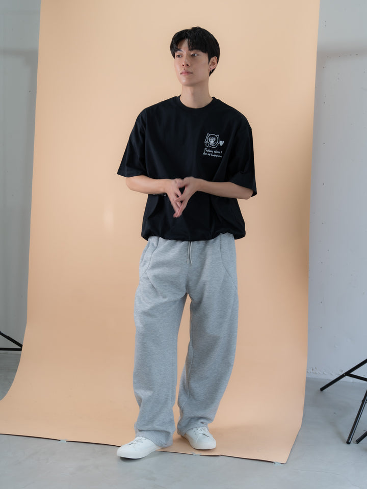 【bbO】バックタックコクーンドロストTシャツ