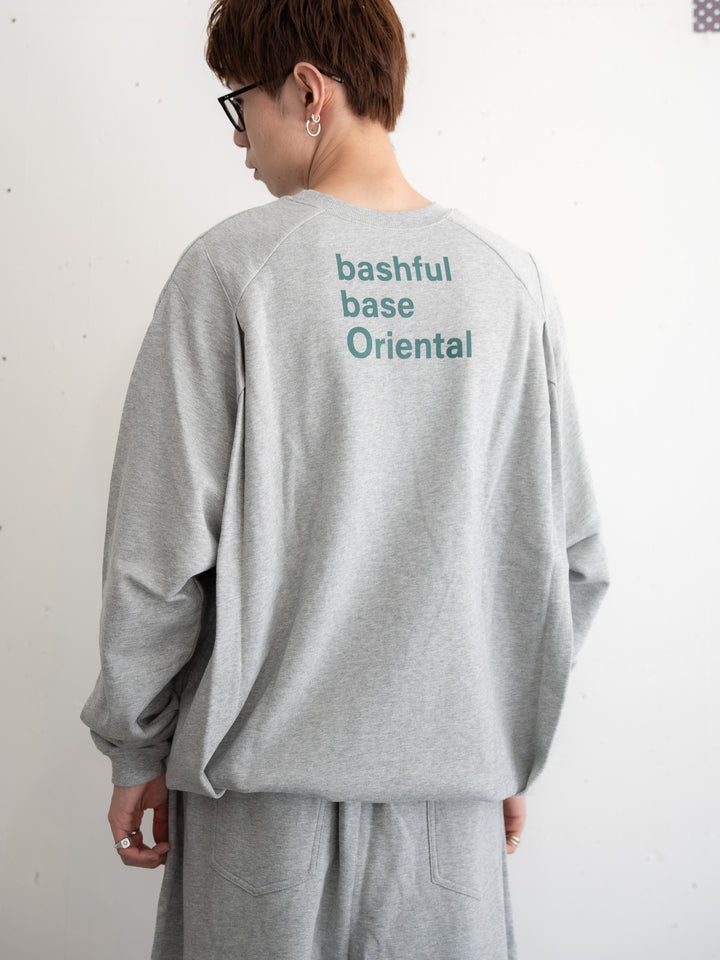 【bbO】バックロゴボリュームスウェットプルオーバー