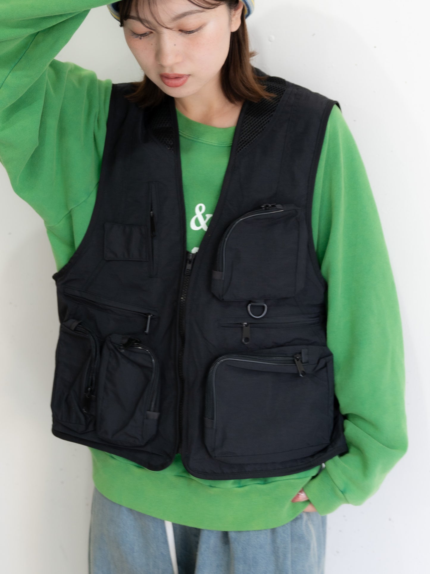 【bbO】ユーティリティマルチポケットナイロンベスト