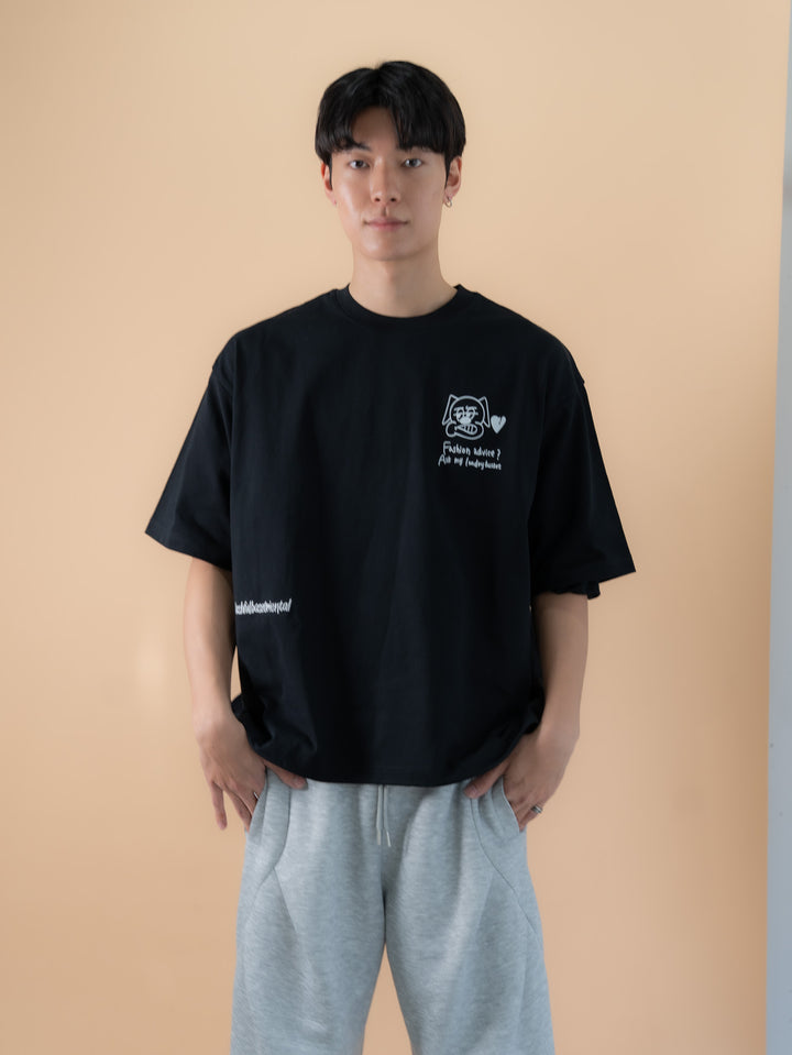 【bbO】バックタックコクーンドロストTシャツ