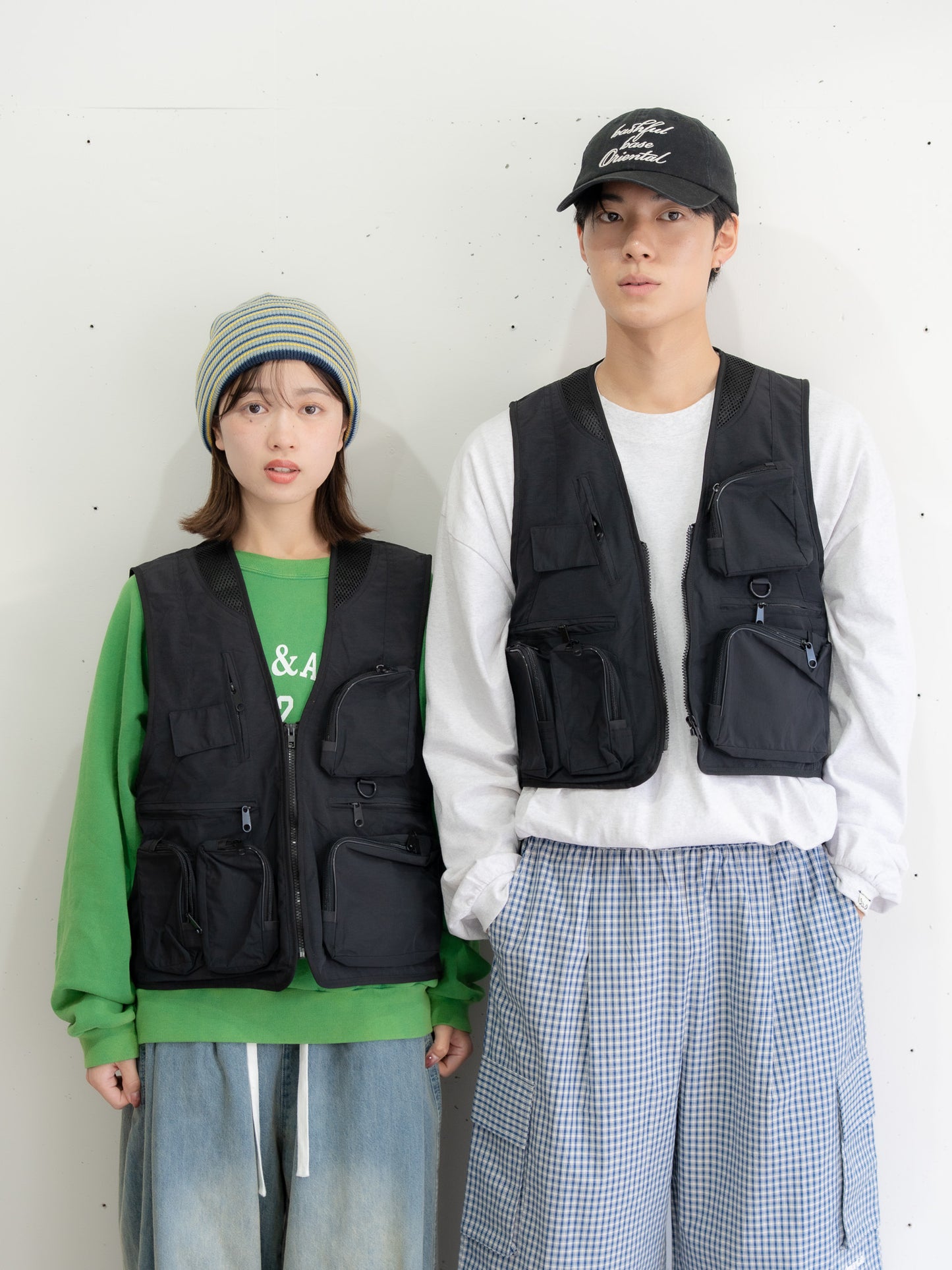 【bbO】ユーティリティマルチポケットナイロンベスト