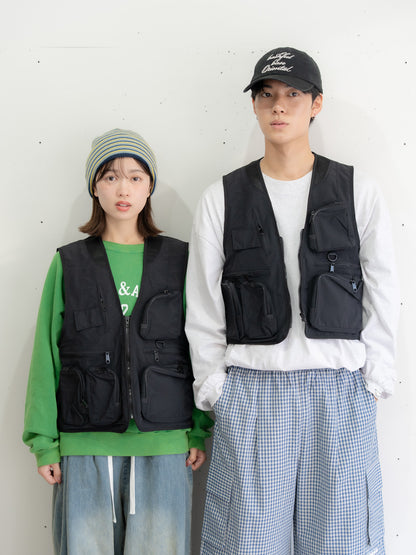 【bbO】ユーティリティマルチポケットナイロンベスト