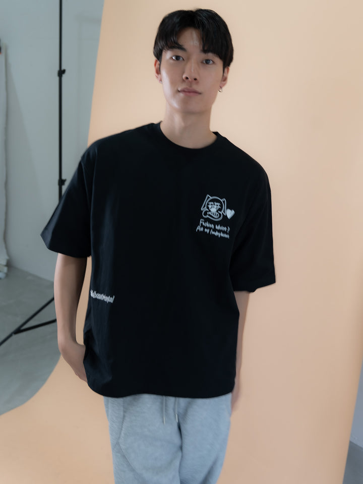 【bbO】バックタックコクーンドロストTシャツ