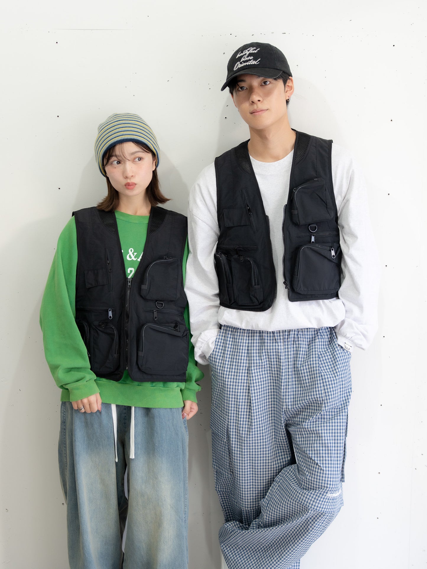 【bbO】ユーティリティマルチポケットナイロンベスト