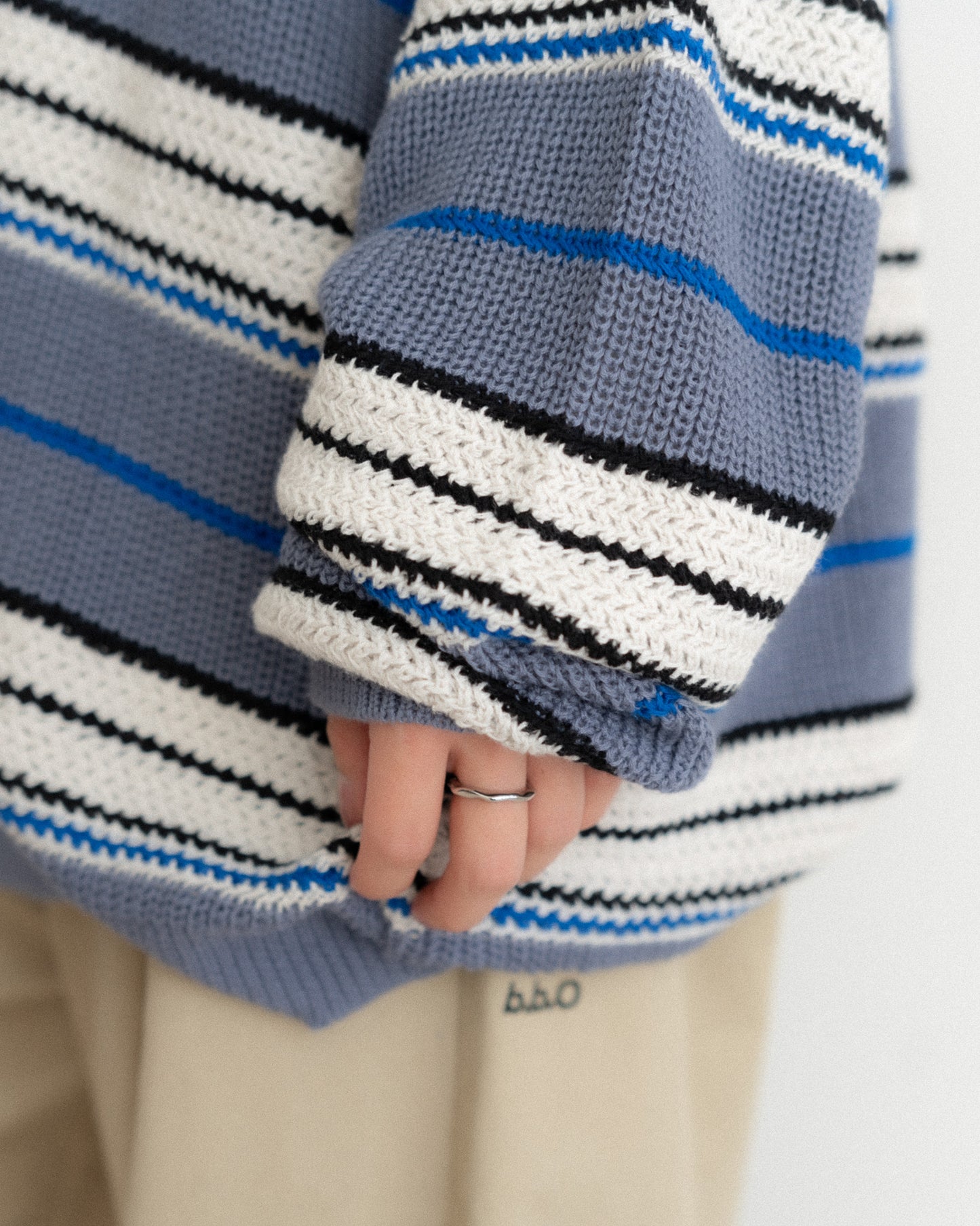 [SET]マルチボーダーポロニット+マルチボーダーポロニット(2set)