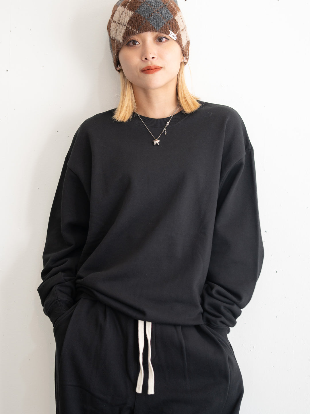 【bbO】バックロゴボリュームスウェットプルオーバー