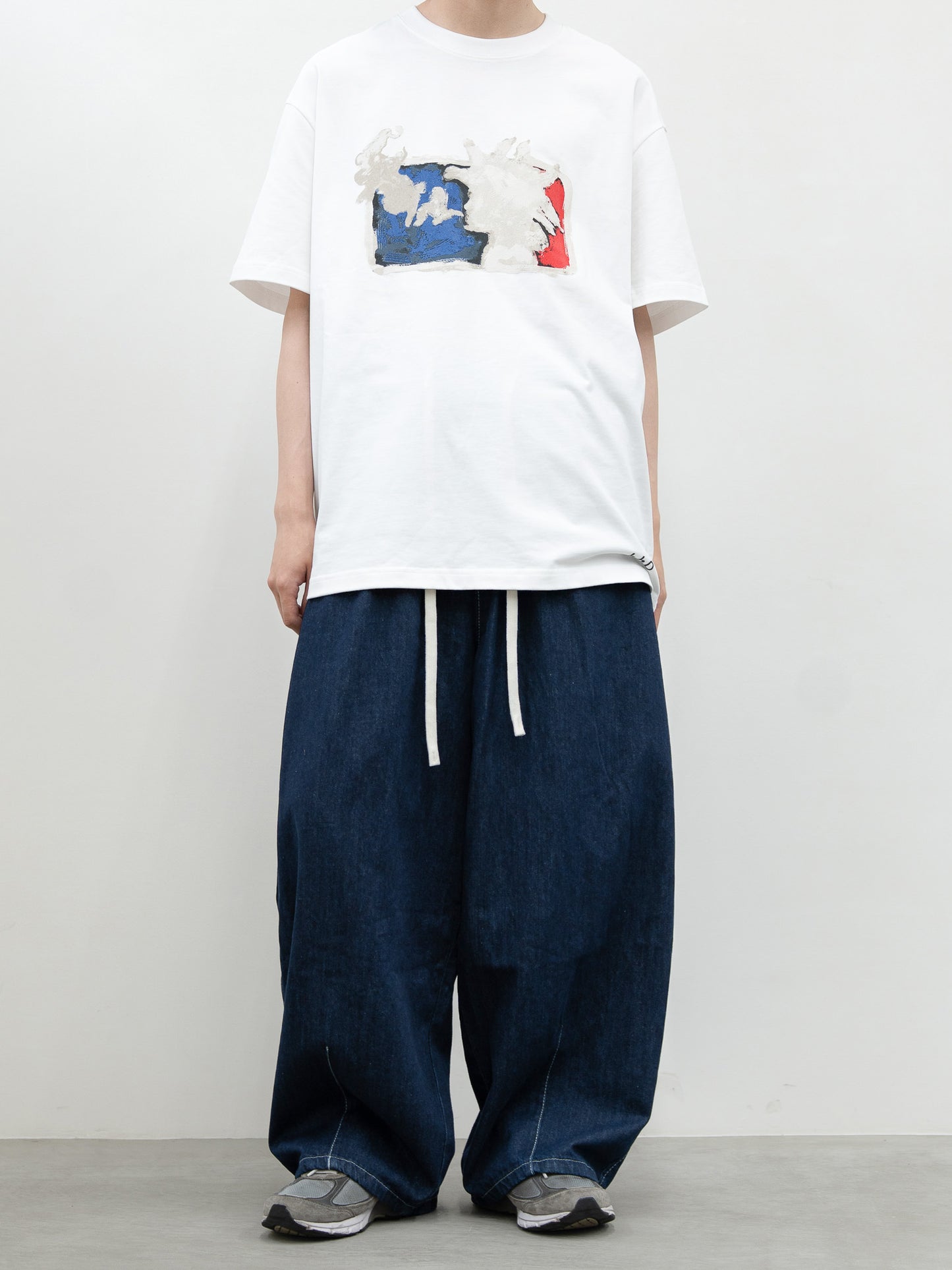 [SET]イージーコクーンワイドデニムパンツ+イージーコクーンワイドデニムパンツ(2set)