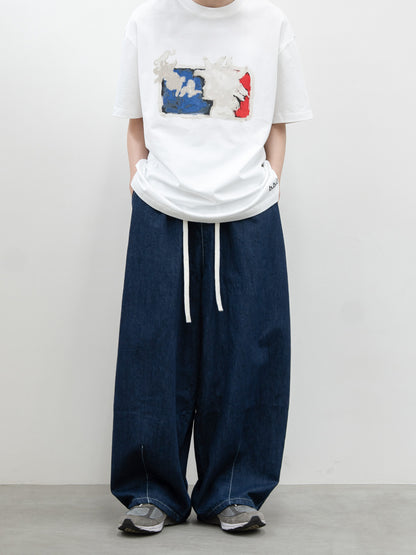 [SET]イージーコクーンワイドデニムパンツ+イージーコクーンワイドデニムパンツ(2set)