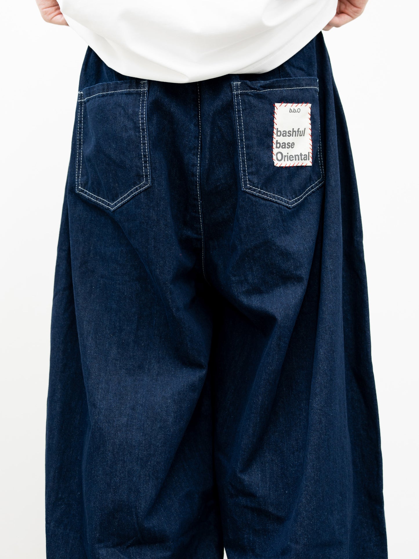 [一部予約/SET]ユーティリティマルチポケットナイロンベスト+イージーコクーンワイドデニムパンツ(2set)