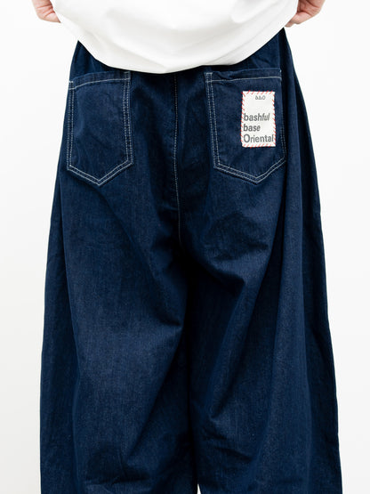 [SET]イージーコクーンワイドデニムパンツ+イージーコクーンワイドデニムパンツ(2set)
