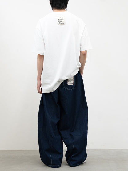 【bbO】イージーコクーンワイドデニムパンツ