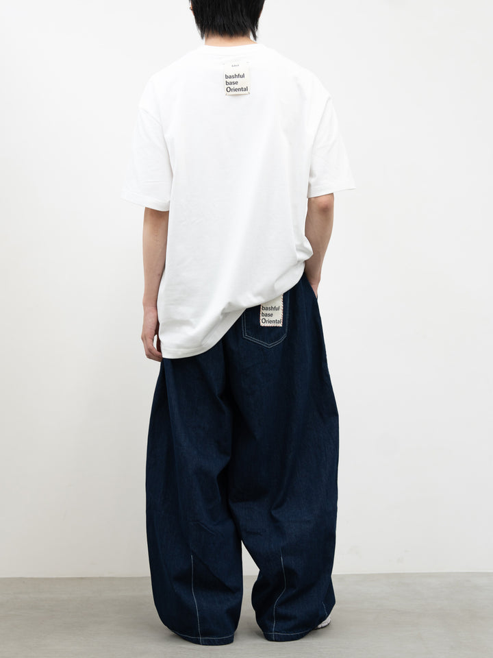 【bbO】イージーコクーンワイドデニムパンツ