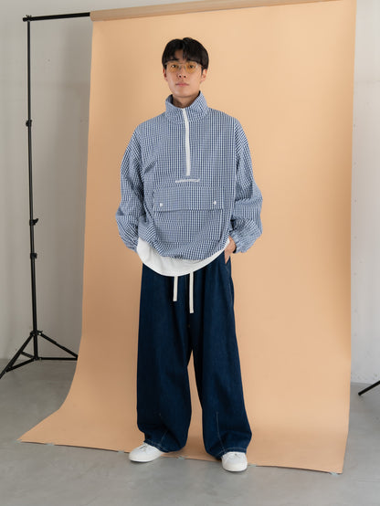 【bbO】イージーコクーンワイドデニムパンツ