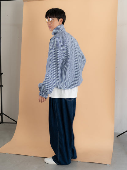 【bbO】イージーコクーンワイドデニムパンツ