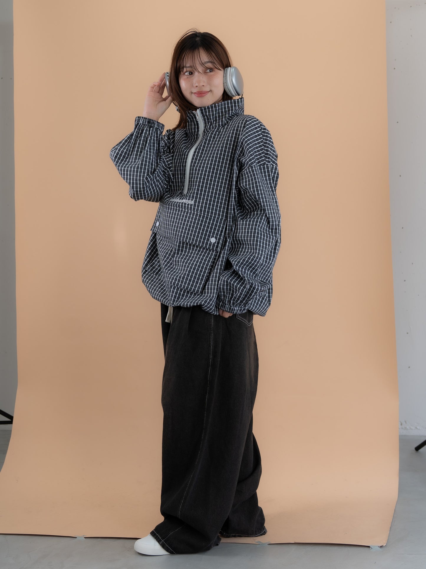 【bbO】イージーコクーンワイドデニムパンツ