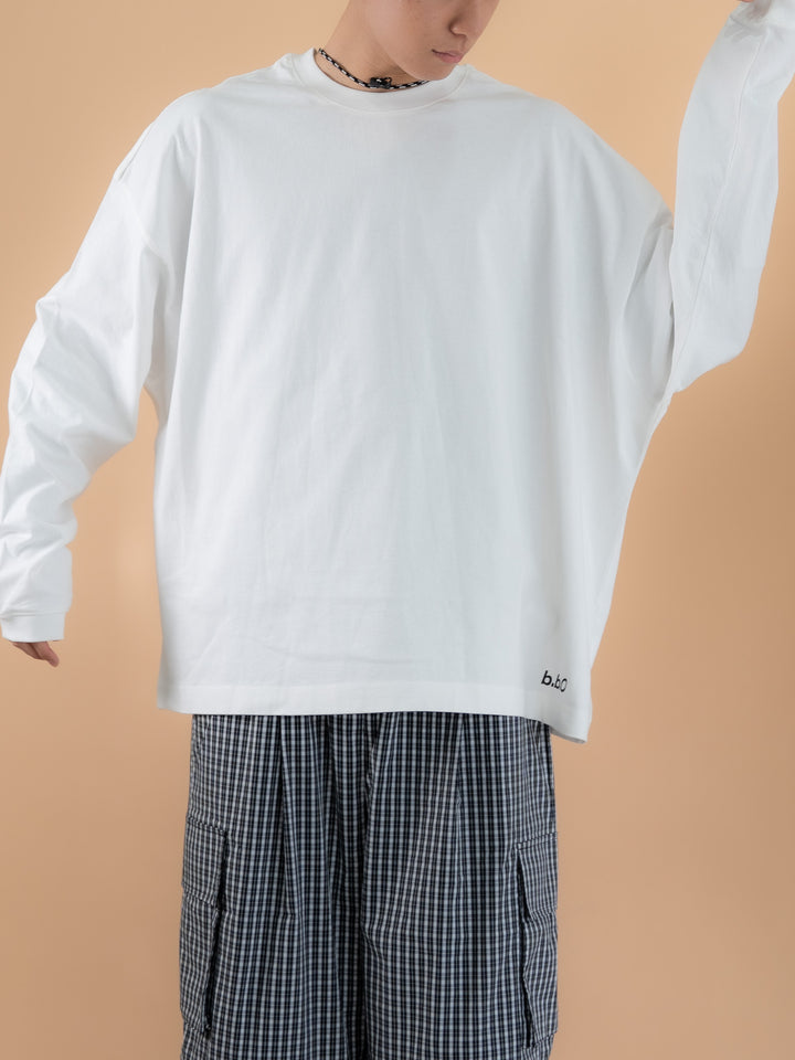 [SET]バックロゴボリュームロンT +バックロゴボリュームロンT (2set)