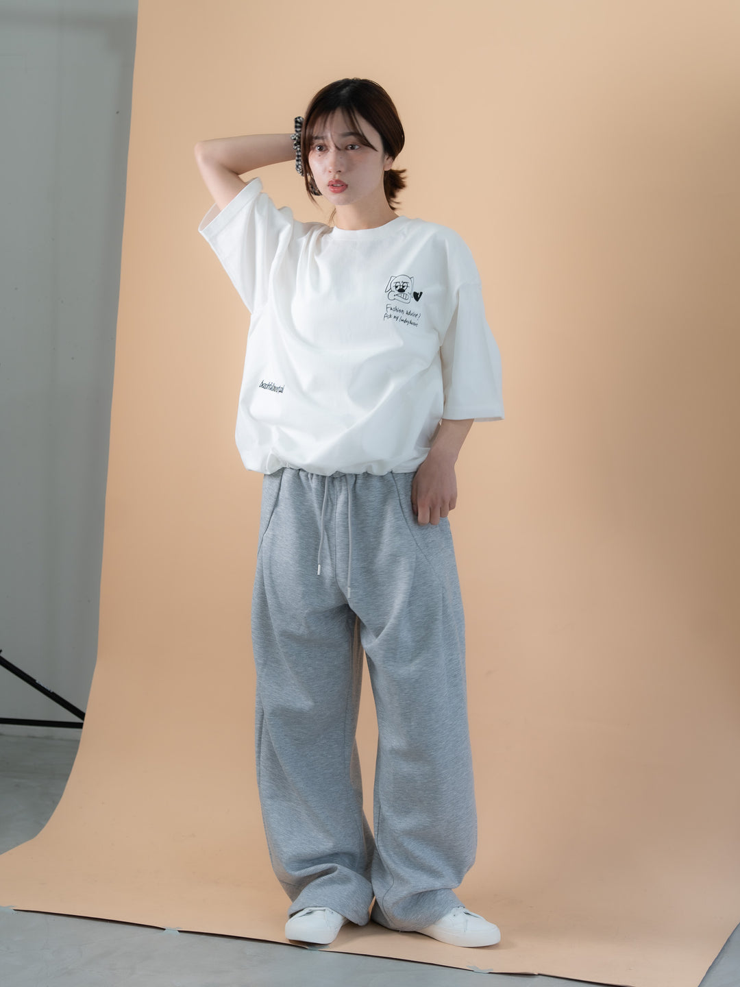 【bbO】バックタックコクーンドロストTシャツ