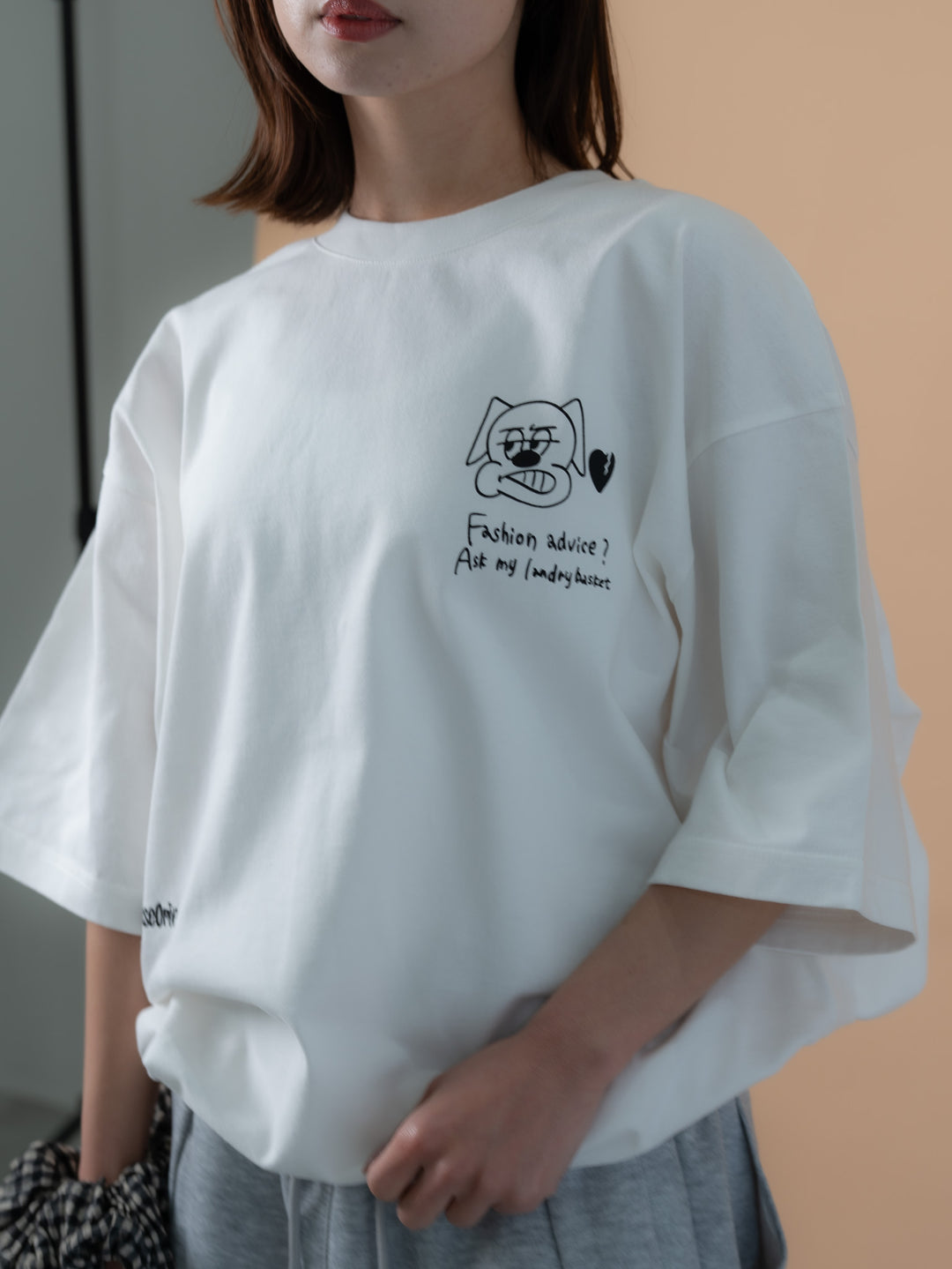【bbO】バックタックコクーンドロストTシャツ