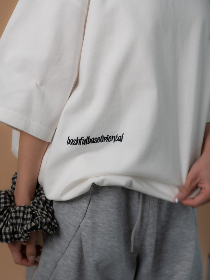 【bbO】バックタックコクーンドロストTシャツ