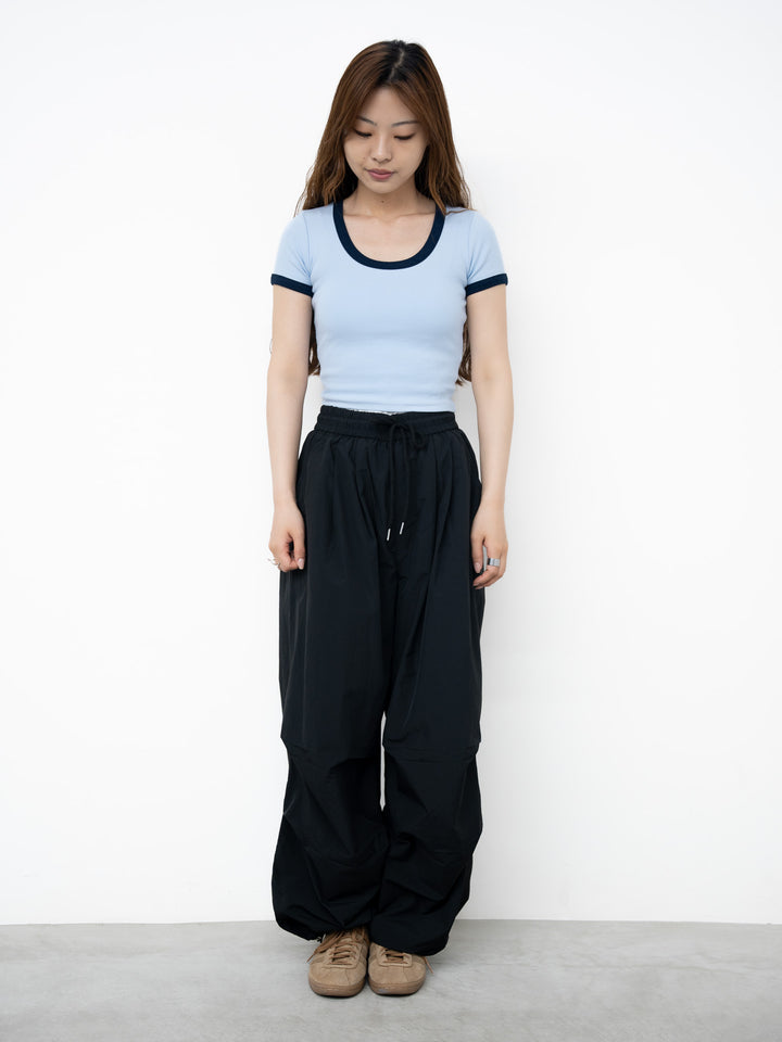 【bbO】リンガー配色コンパクトT
