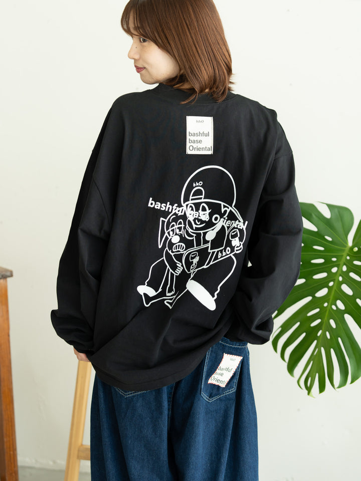 [一部予約]【bbO】オーバーサイズバッシュフルくんロンT