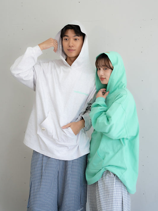 [SET]ロゴビッグシルエットカットフーディー・パーカー+ロゴビッグシルエットカットフーディー・パーカー(2set)