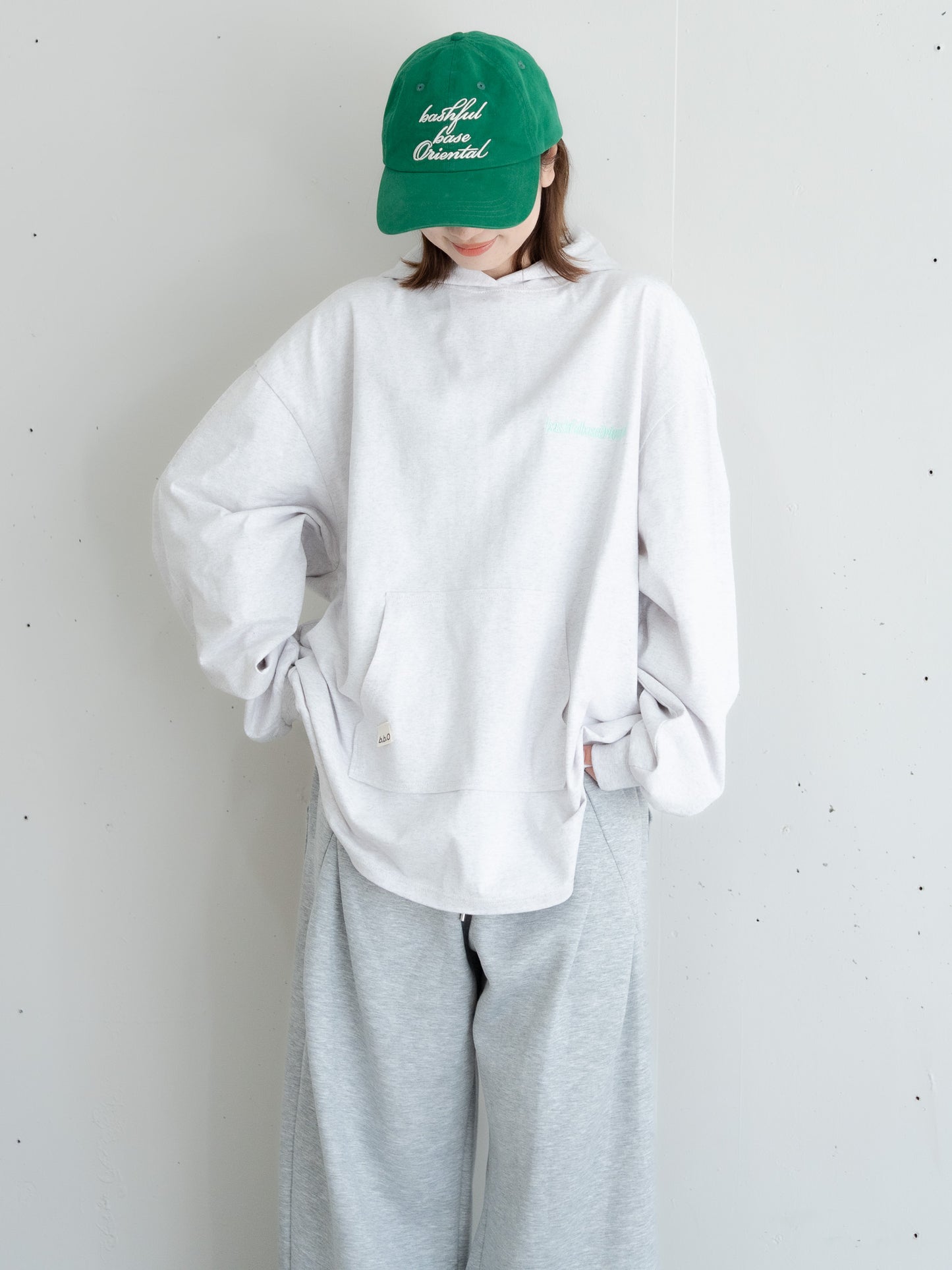 [SET]ロゴビッグシルエットカットフーディー・パーカー+ロゴビッグシルエットカットフーディー・パーカー(2set)