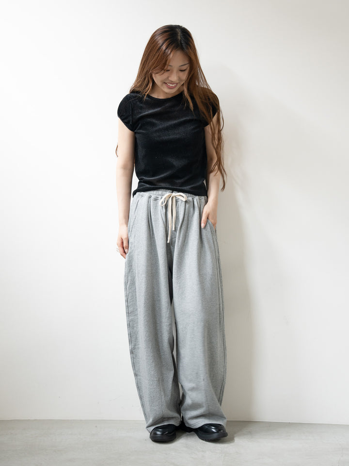 【bbO】シアーベロアコンパクトトップス