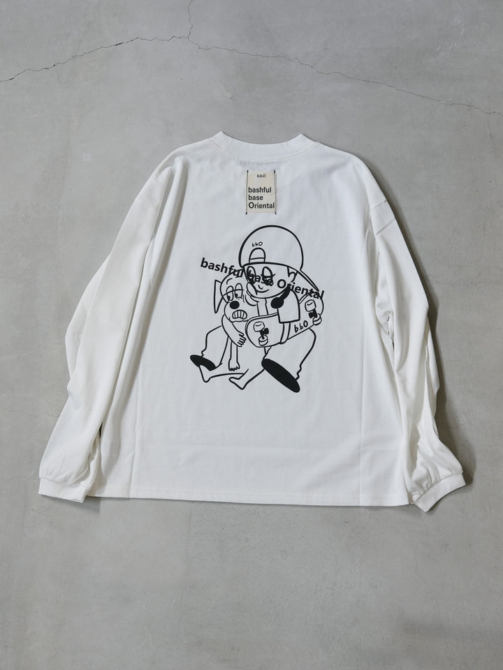 [一部予約]【bbO】オーバーサイズバッシュフルくんロンT