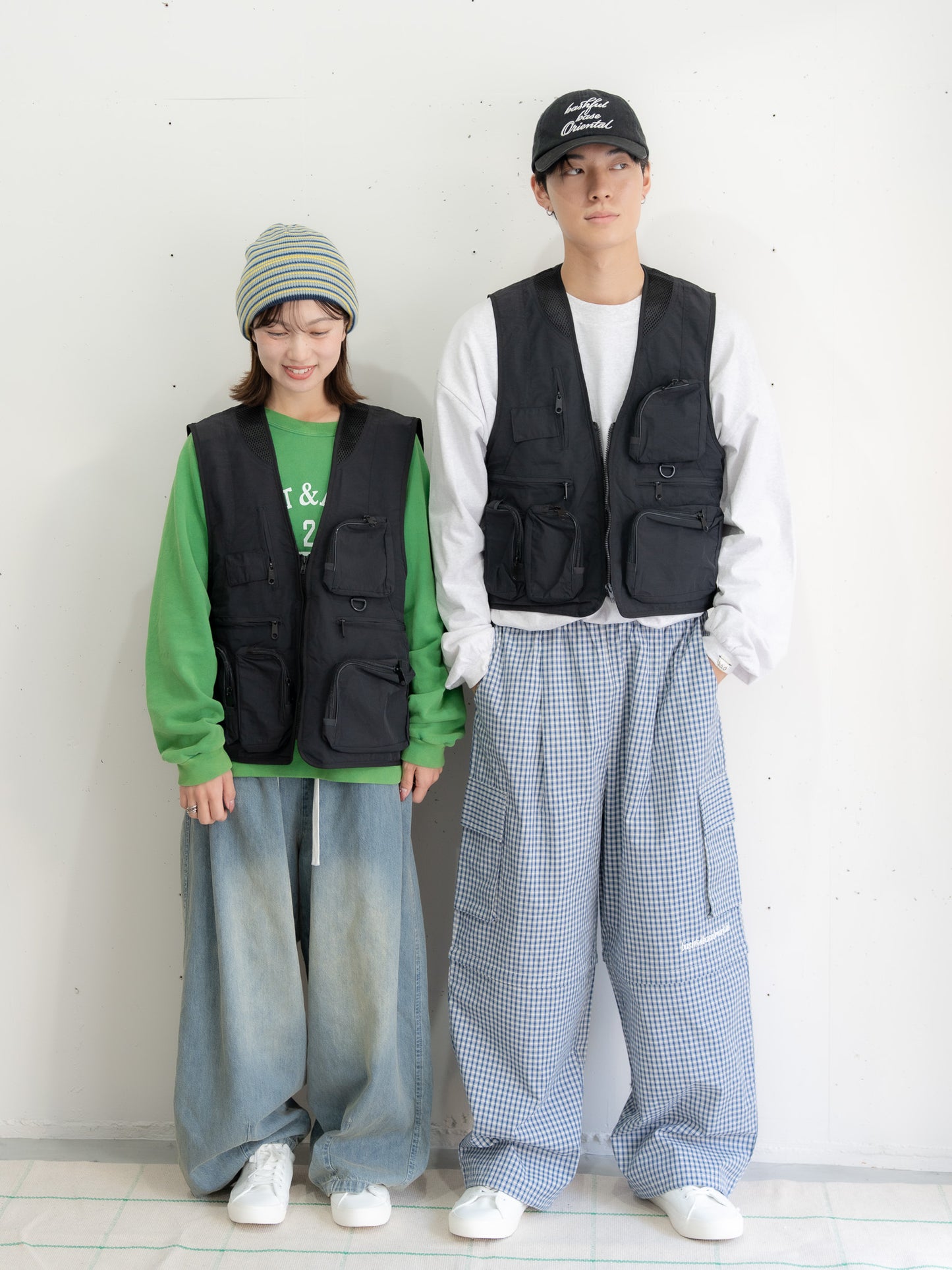 【bbO】ユーティリティマルチポケットナイロンベスト