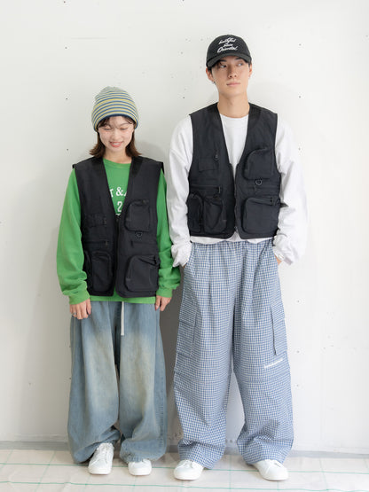 【bbO】ユーティリティマルチポケットナイロンベスト