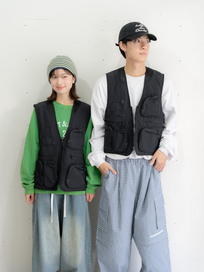 【bbO】ユーティリティマルチポケットナイロンベスト