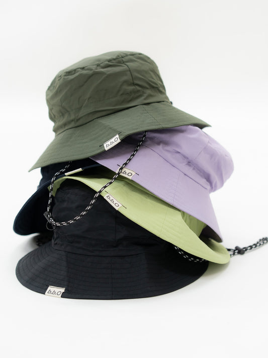 【bbO】ポケッタブルナイロンバケットハット