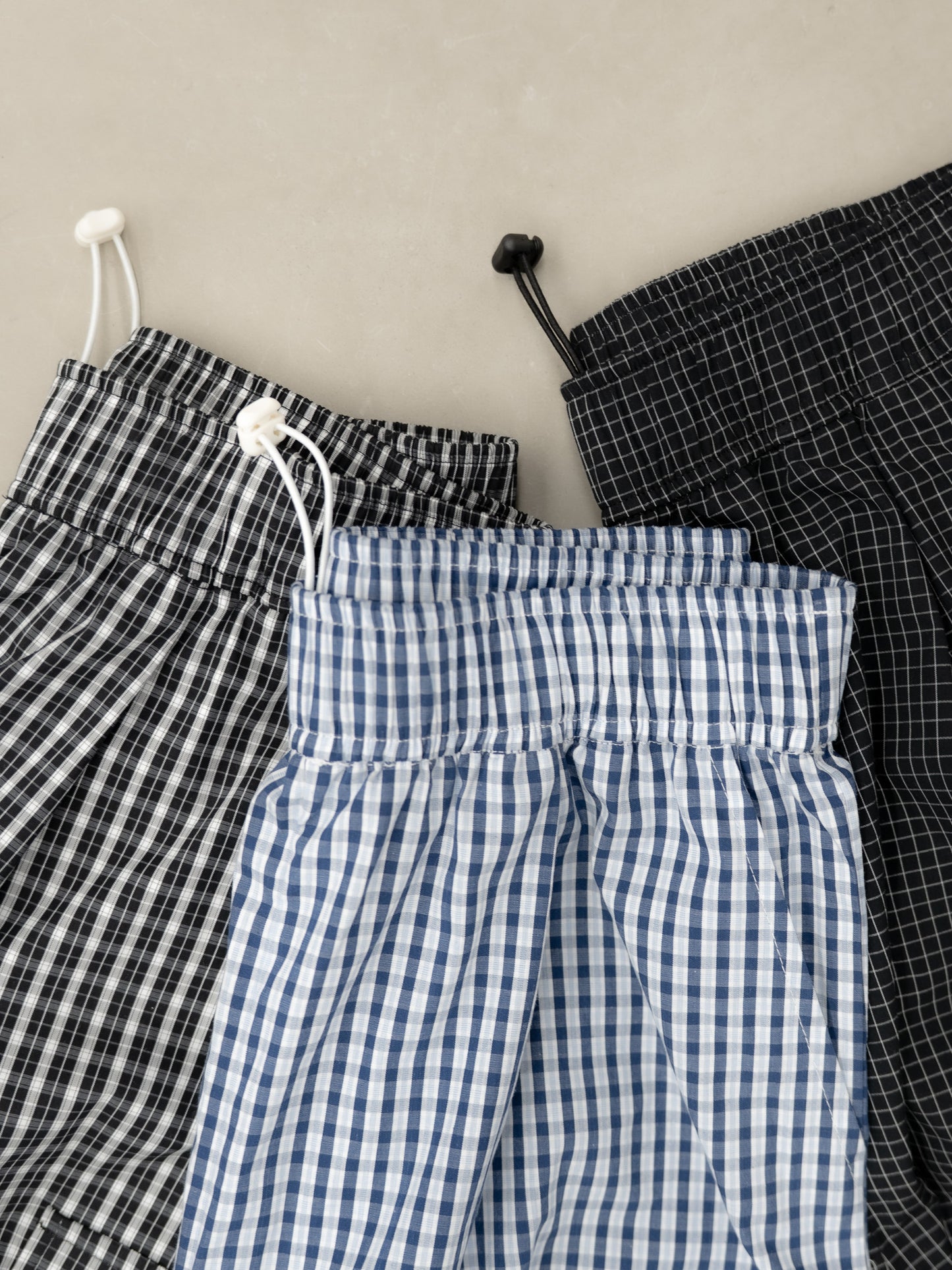 [SET]バックロゴボリュームロンT +チェック柄2WAYカーゴポケットパンツ(2set)