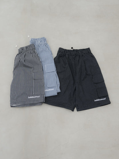 [SET]バックロゴボリュームロンT +チェック柄2WAYカーゴポケットパンツ(2set)