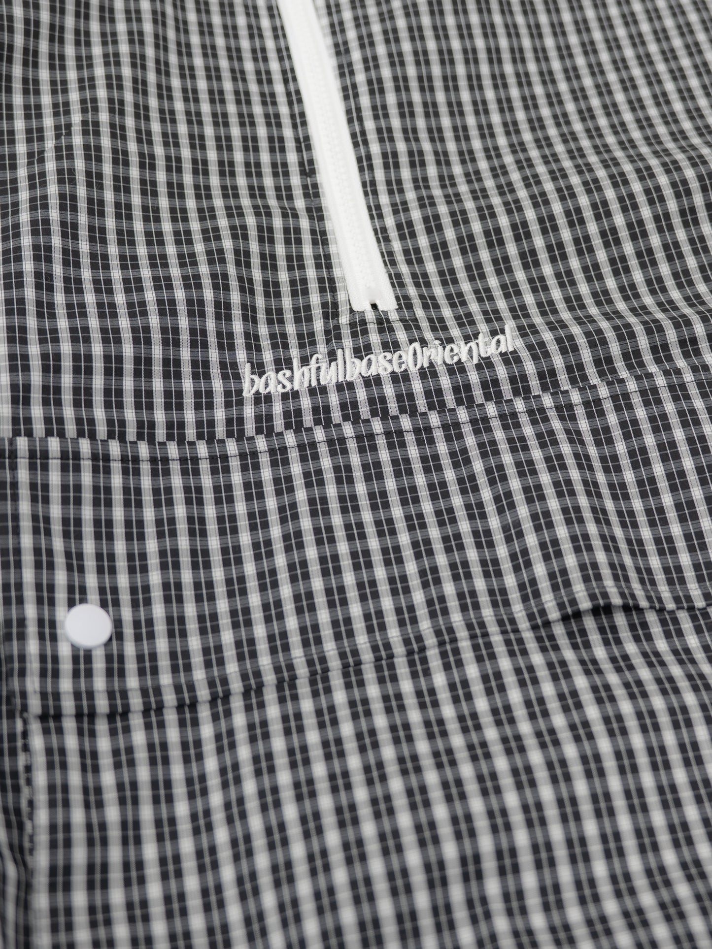 【bbO】チェック柄ハーフジップアノラック